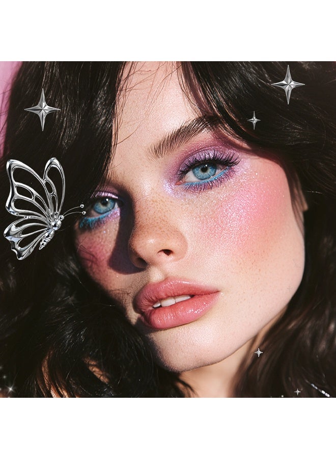 YOUNG VISION Liquid Glitter Eyeshadow-High-impact Eyeshadow With A Metallic Finish, Long-Lasting Gel-Based Formula, Quick Drying, Little Dipper #2 Pink Crystal - Image 5